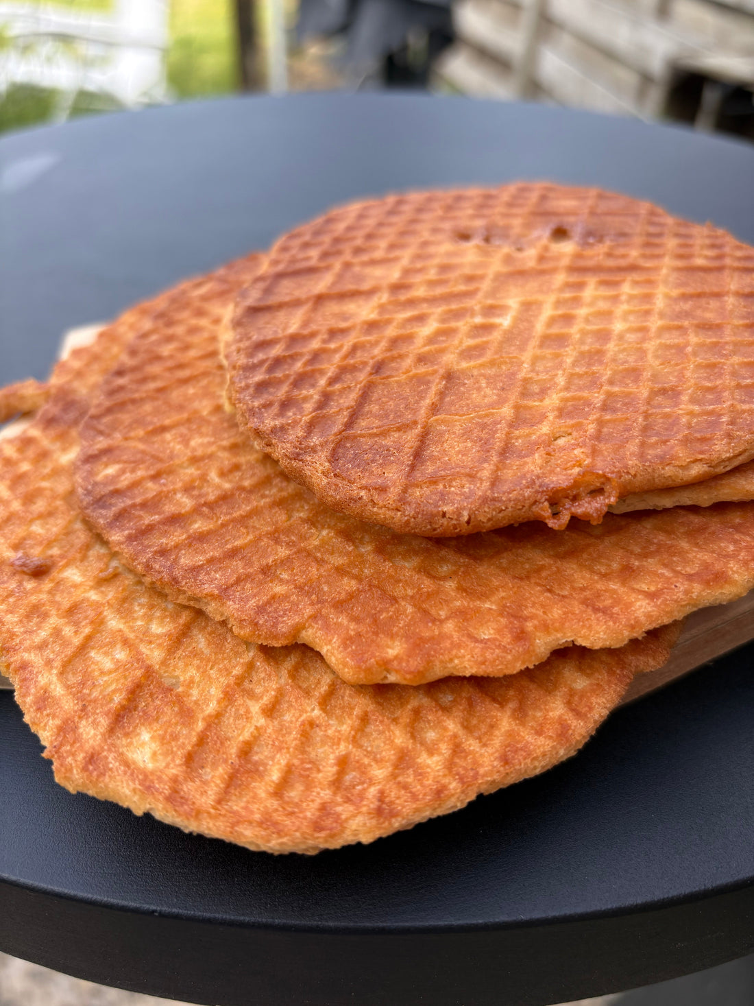 Ambachtelijke Stroopwafels van de Kamado (zonder stroop!)