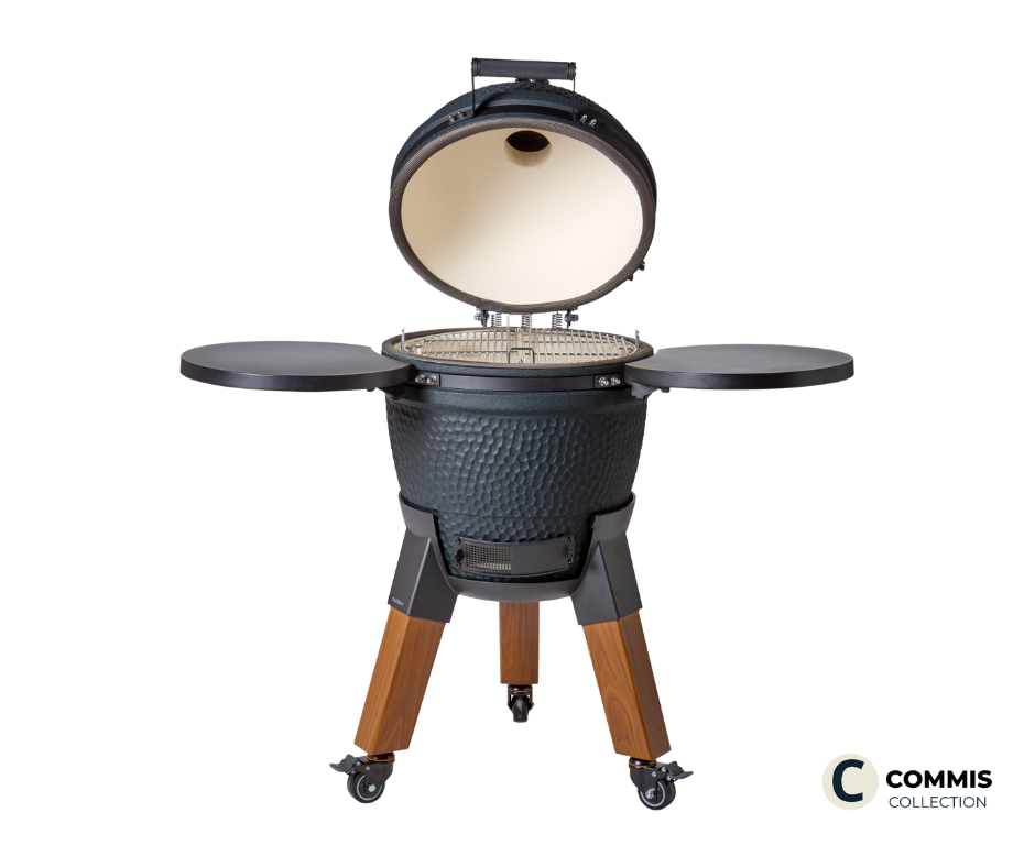 Moddern kamado Royal Blue Woodlook Special