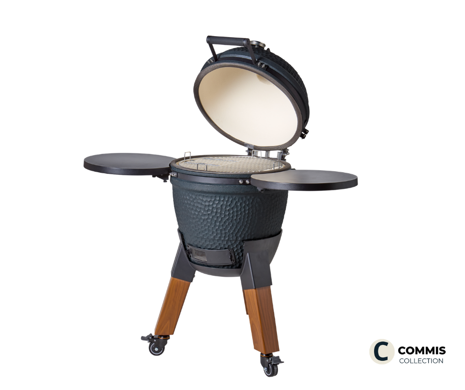 Moddern kamado Royal Blue Woodlook Special