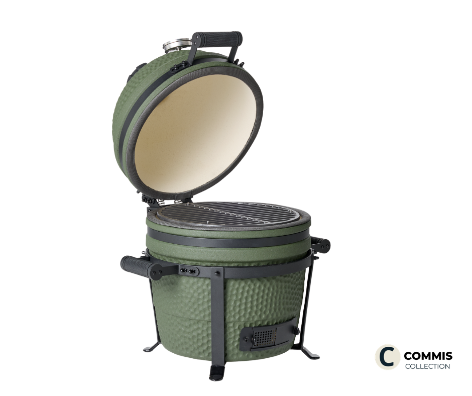open kamado green compact bbq
