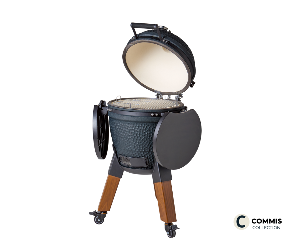 Moddern kamado Royal Blue Woodlook Special