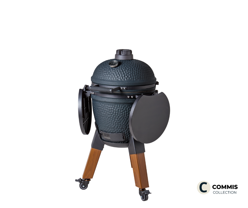 Moddern kamado Royal Blue Woodlook Special