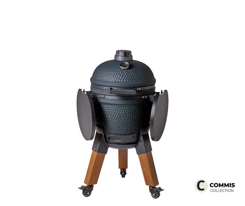 Moddern kamado Royal Blue Woodlook Special