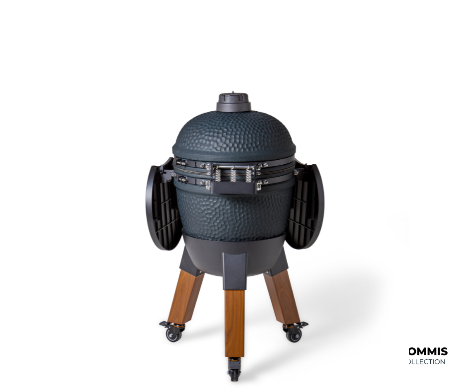 Moddern kamado Royal Blue Woodlook Special