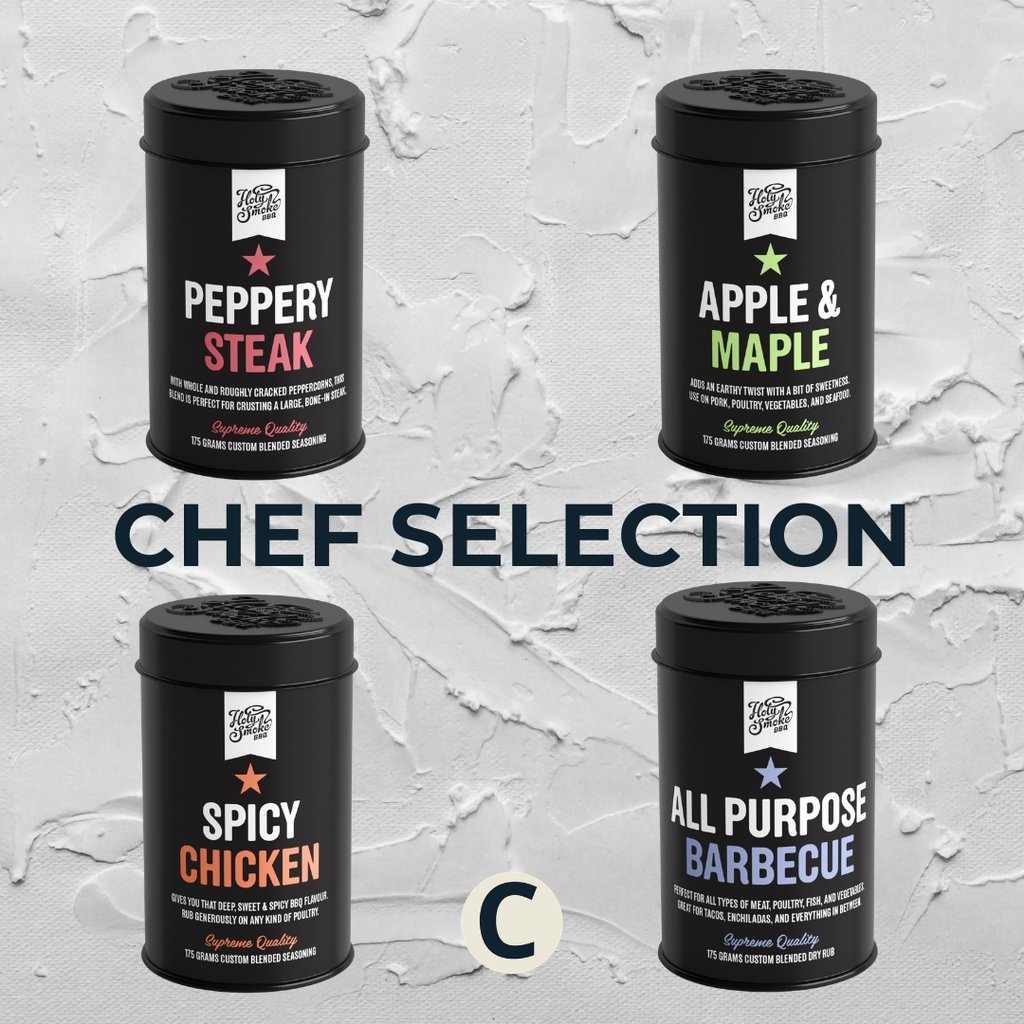 selectie van de chef barbecuekruiden