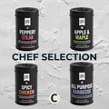 selectie van de chef barbecuekruiden