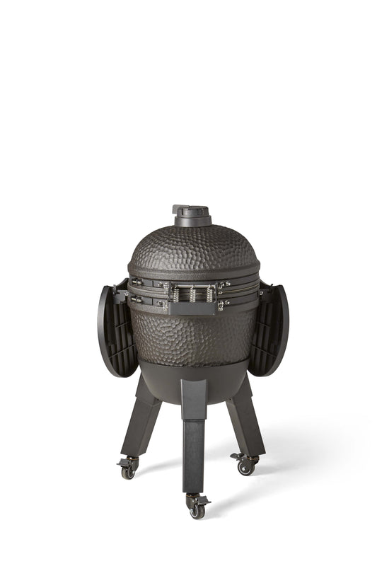 Kamado Moddern Complete Black, incl zijtafels, aluminium poten én wieltjes
