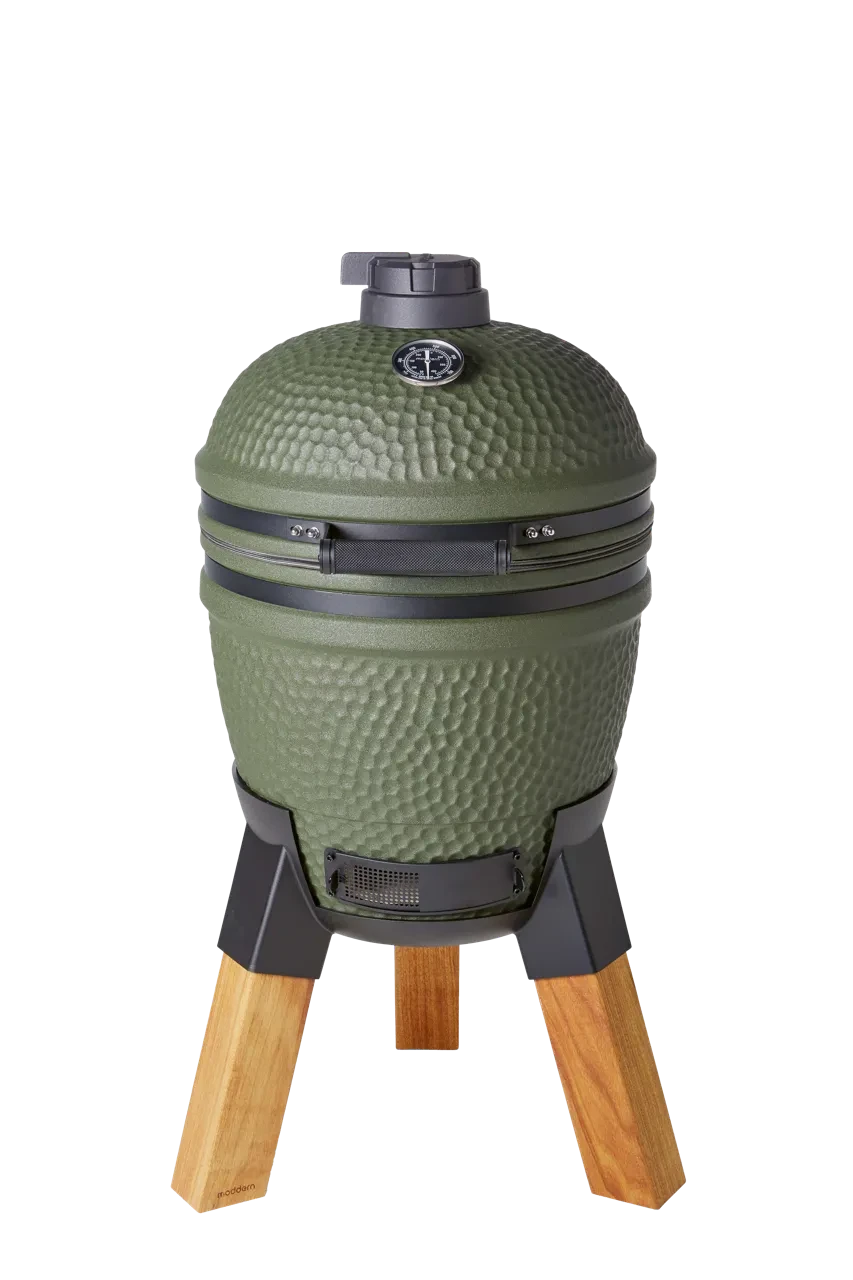 Moddern kamado Original green  real hard-wood legs