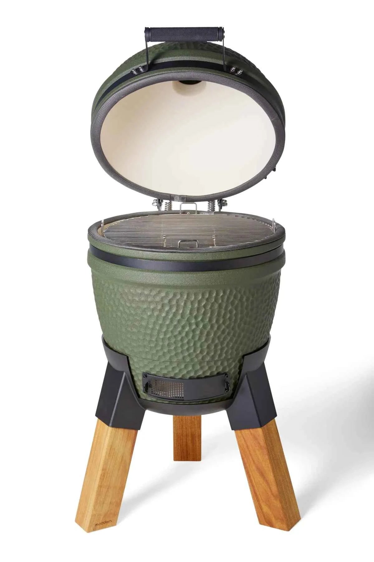 Moddern kamado Original green  real hard-wood legs