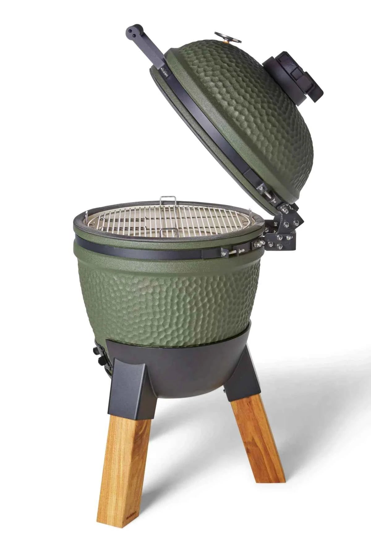 Moddern kamado Original green  real hard-wood legs